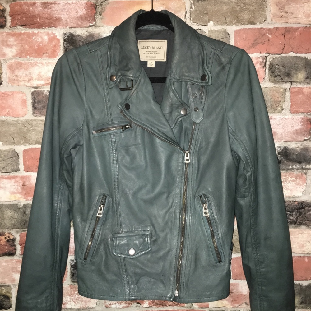 Lucky Brand Moto Leather Jacket